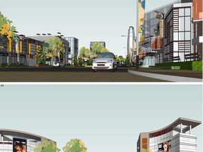 精品地中海風(fēng)格現(xiàn)代商業(yè)街區(qū)草圖大師模型設(shè)計(jì)圖下載與賞析